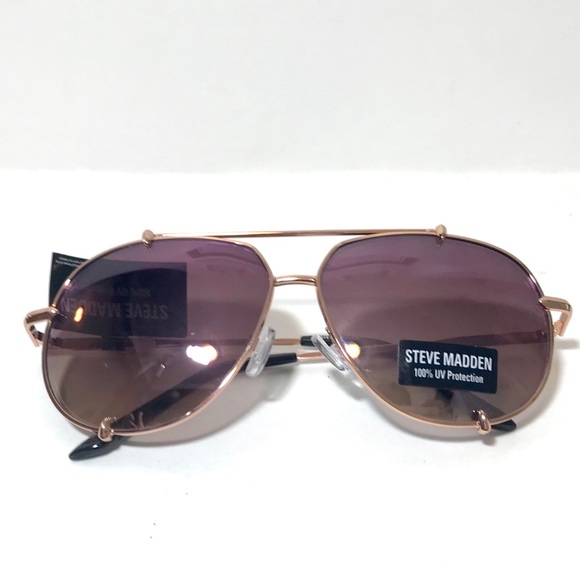 😎Steve Madden Rose Gold Aviator Sunglasses 😎 - Picture 6 of 8